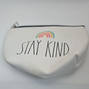 Rae Dunn “Stay Kind” Zipper Pouch – Rainbow Design 🌈✨